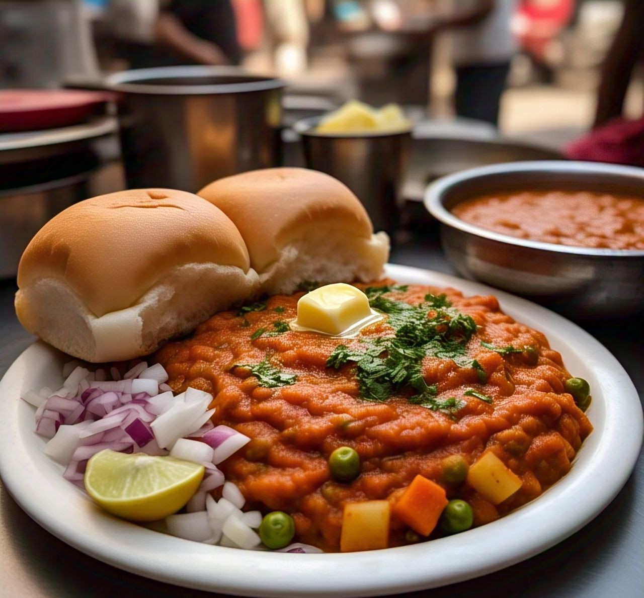 No Onion No Garlic Pav Bhaji